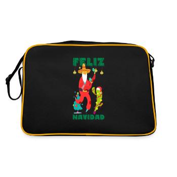 Noël mexicain, mexicain - Sac Retro - noir/or - Dos