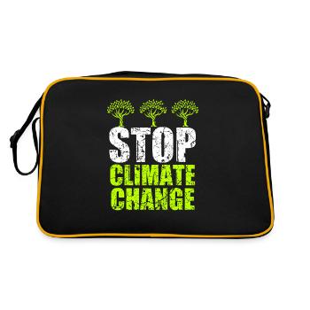 Stop au changement climatique I Stop au changement climatique - Sac Retro - noir/or - Dos