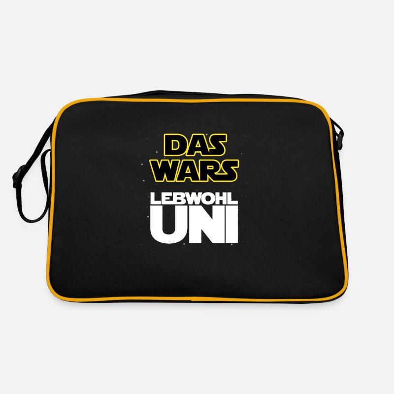 Das wars, Lebwohl Uni! - Retro Tasche - Schwarz/Gold