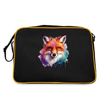 magic fox - Retro Tasche - Schwarz/Gold - Hinten