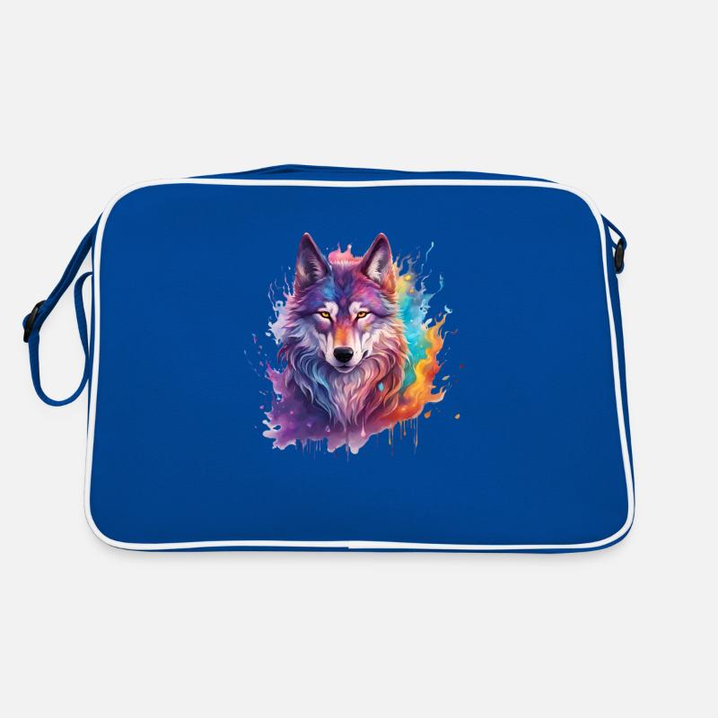 magic wolf Retro Tasche