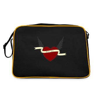 rock and roll - Retro Bag - black/gold - Back