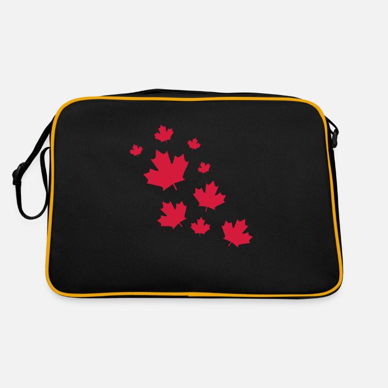 Canada Maple Leave Rain Retro Tasche