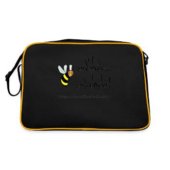 Pas d'abeille, pas de chouchen - Sac Retro - noir/or - Dos