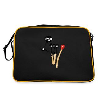 Virgin Match feniks by grafix - Retro Bag - black/gold - Back