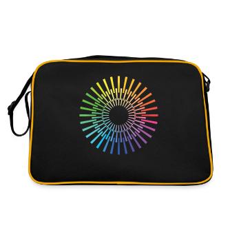 Sun Beams - Retro Bag - black/gold - Back