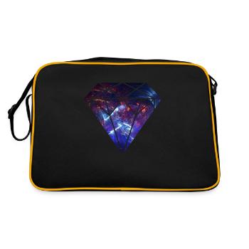 Space Diamond Nebula - Retro Bag - black/gold - Back