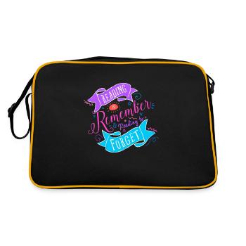 Reading to - Retro Bag - black/gold - Back