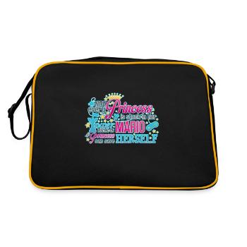 This Princess - Retro Bag - black/gold - Back