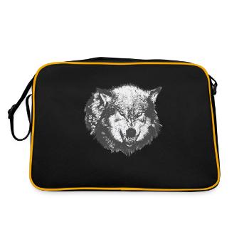wolf - Retro Bag - black/gold - Back