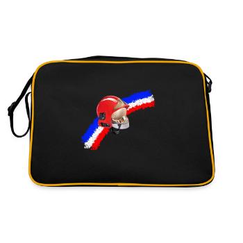 casque pompier français - Sac Retro - noir/or - Dos
