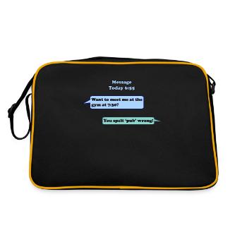 Exercise - Retro Bag - black/gold - Back