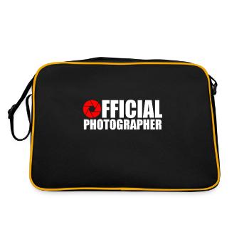 Photographe officiel - Sac Retro - noir/or - Dos