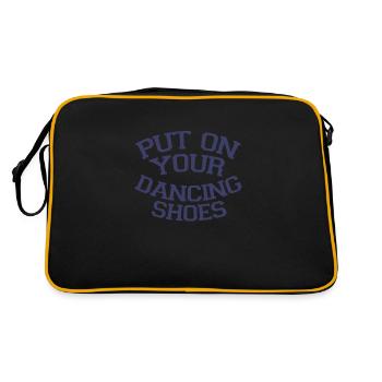 Zieh deine Tanzschuhe an Party - Retro Tasche - Schwarz/Gold - Hinten