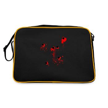 On m'a tiré dessus !! - Sac Retro - noir/or - Dos
