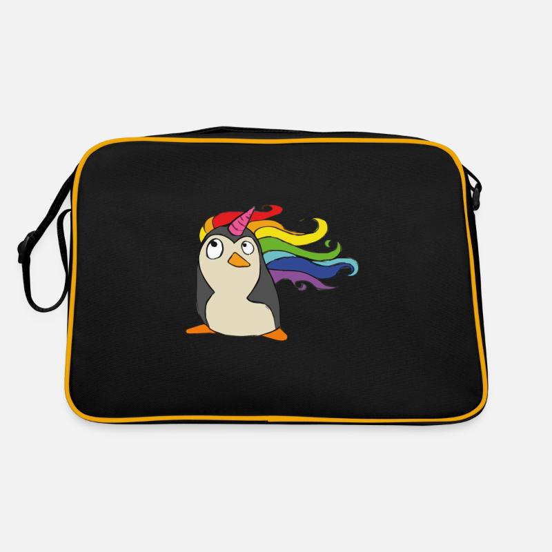 Punguin Licorne arc-en Sac Retro