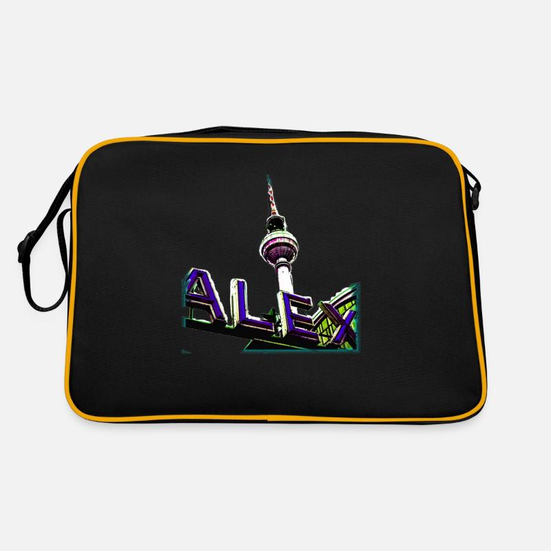Alex Bleu - Sac Retro - noir/or