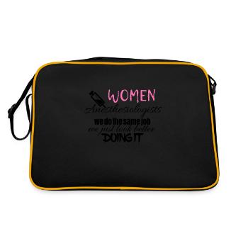 Women anesthesiologists look better doing it - Retro Bag - black/gold - Back