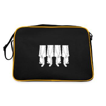 We are the streets, the movement - Retro Bag - black/gold - Back