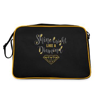 Shine Bright Diamond - Retro Bag - black/gold - Back