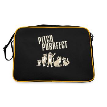 Pitch Purrfect - Retro Bag - black/gold - Back