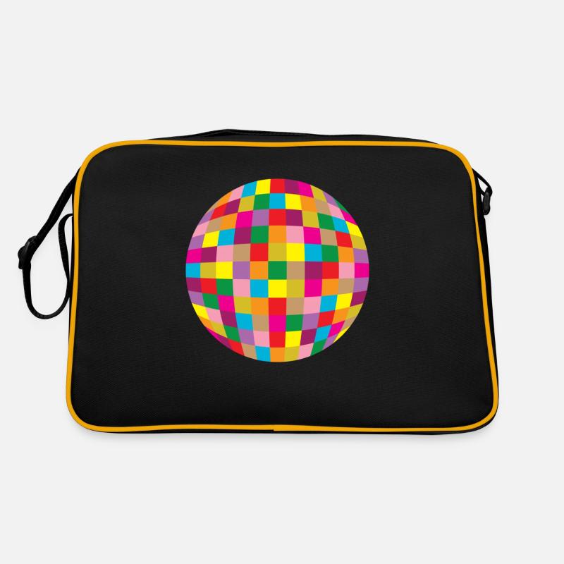Boule disco - Sac Retro - noir/or