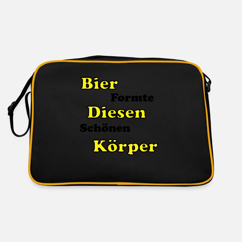Bier formte diesen schönen Körper Retro Tasche