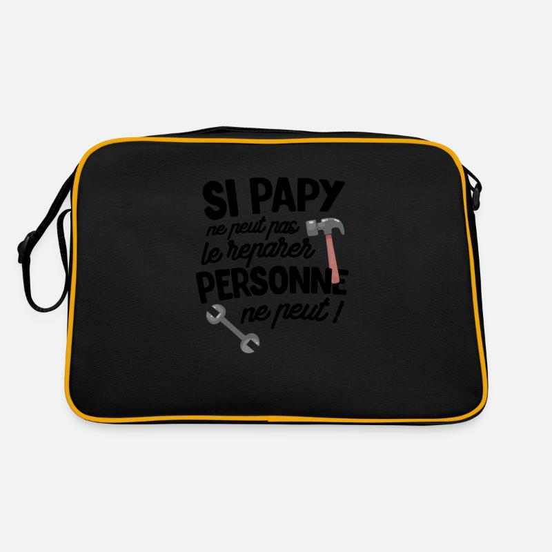 cadeau papy papi bricoleur Sac Retro