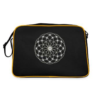 Fleur de la vie - FEEL THE FORCE! Seed of Life - - Sac Retro - noir/or - Dos