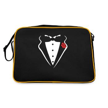 STYLE TUXEDO TUXEDO SUIT SHIRT - Retro Bag - black/gold - Back