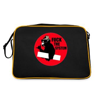 baiser le système - Sac Retro - noir/or - Dos