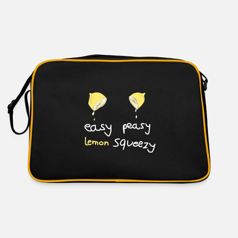 easy peasy lemon squeezy - Retro Tasche - Schwarz/Gold