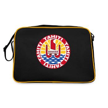 tahiti - Sac Retro - noir/or - Dos