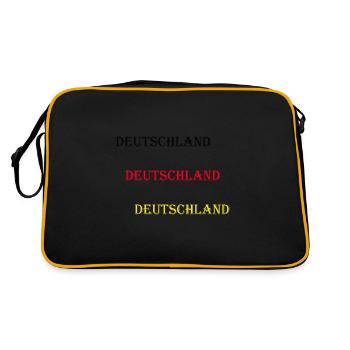Allemagne - Sac Retro - noir/or - Dos