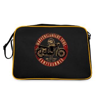 AWO 425 Sport - Retro Tasche - Schwarz/Gold - Hinten