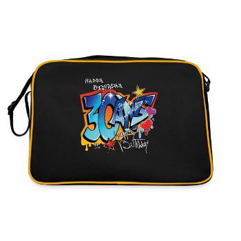 30 ans - Sac Retro - noir/or - Dos