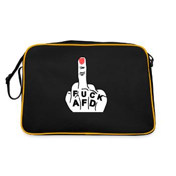 FUCK AFD - Retro Bag - black/gold - Back