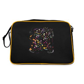 paint splash - Retro Bag - black/gold - Back