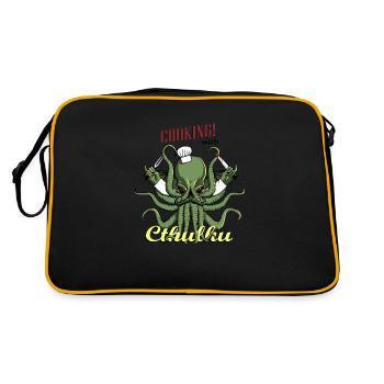 Cuisiner avec Cthulhu! - Sac Retro - noir/or - Dos