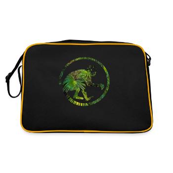 Singe dans le singe de la jungle - Sac Retro - noir/or - Dos
