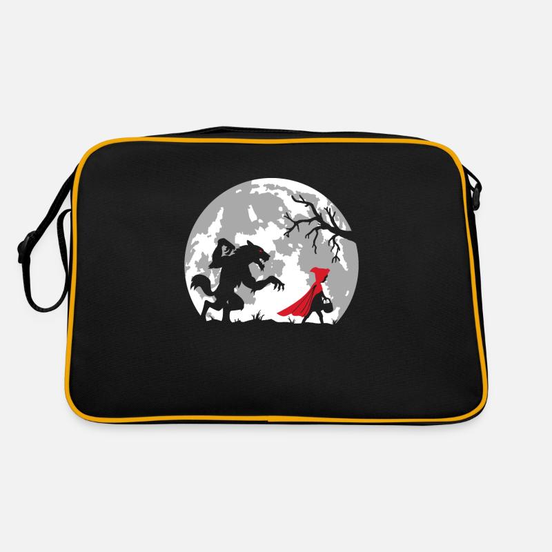 chaperon_rouge2 - Sac Retro - noir/or