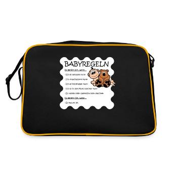 baby regulate - Retro Bag - black/gold - Back