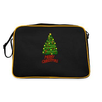merry-christmas - Sac Retro - noir/or - Dos