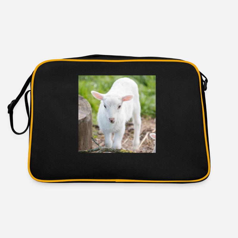 Lämmchen (Ovis) Lamm Retro Tasche