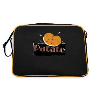 patate - Sac Retro - noir/or - Dos