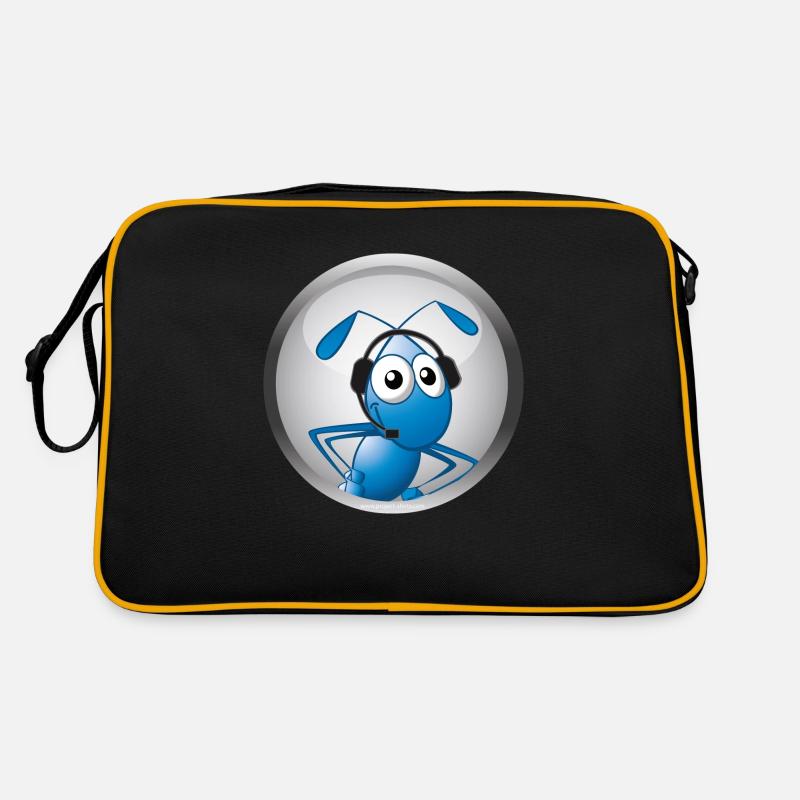 Ant with headset Retro Bag