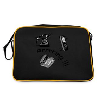 telephone - Sac Retro - noir/or - Dos