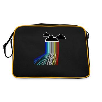 rainbow cloud - Retro Tasche - Schwarz/Gold - Hinten