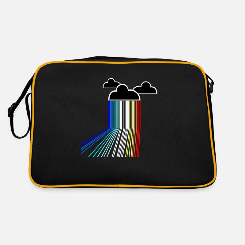 rainbow cloud - Retro Bag - black/gold
