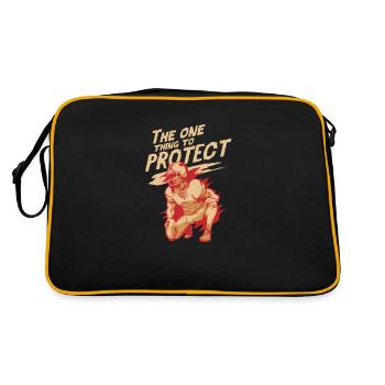 Football Position Center Agressif Cadeau - Sac Retro - noir/or - Dos
